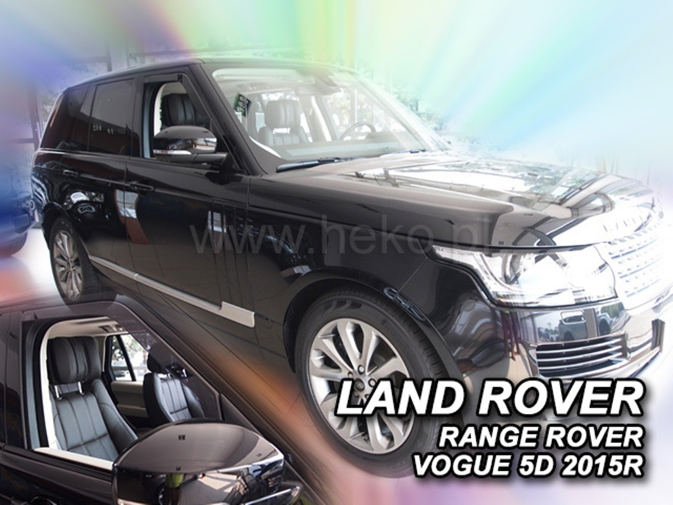 Déflecteurs d'air anti-bruit et anti-pluie HEKO pour Range Rover Vogue 4