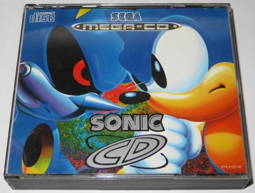 1993 SONIC CD SEGA MEGA CD BOX & INSERTS 100% AUTHENTIC NO MANUAL OR GAME DISC
