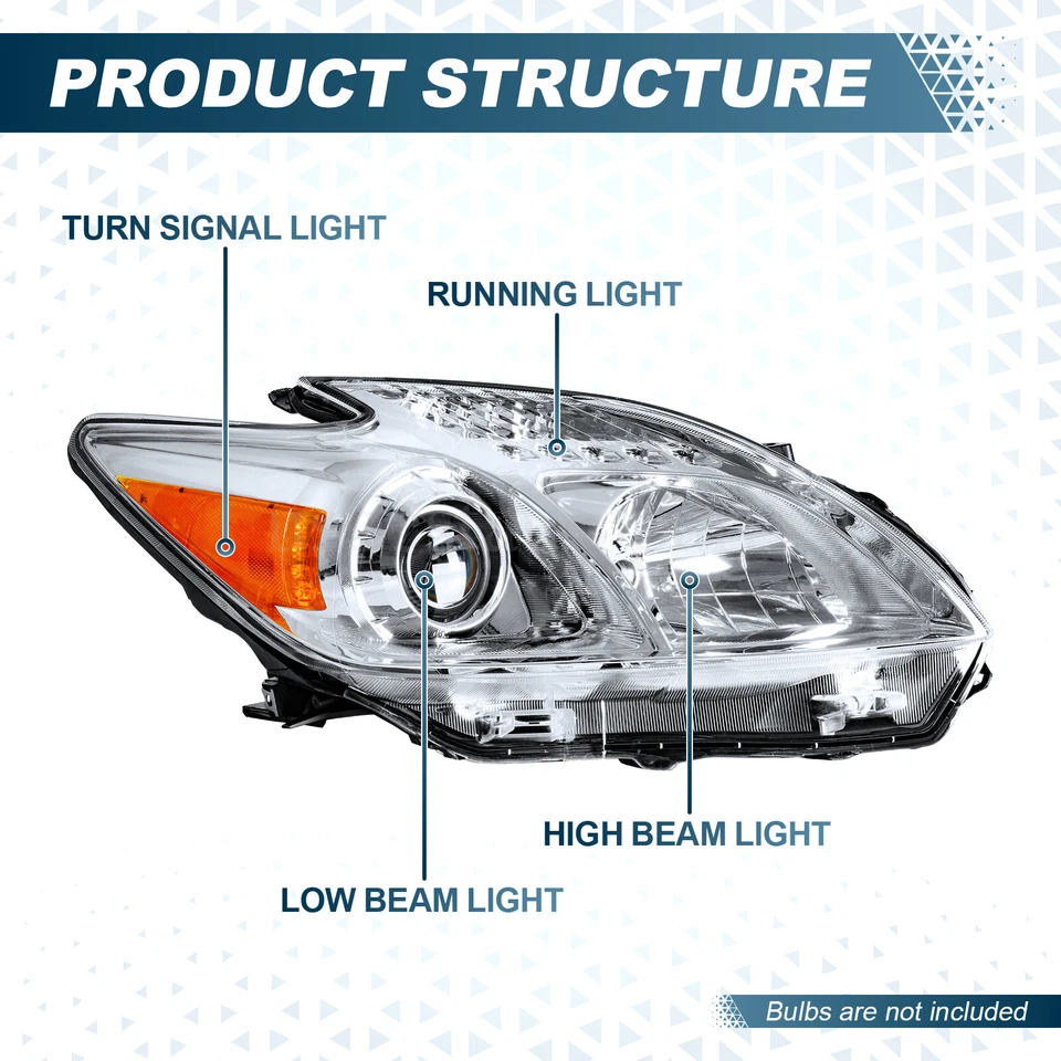 Headlight Headlamp RH Passenger Right Side For 2012 2013 2014 2015 Toyota Prius Foto 3 de 4