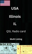 QSL Amateur Radio card USA - Select from list - Illinois - IL