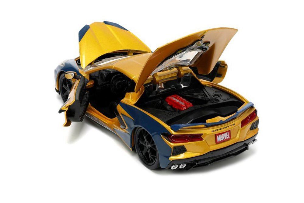 ミニカー 2020 Chevrolet Corvette Stingray Couple 2020 CHEVROLET CORVETTE STINGRAY C8 DARK BLUE MET. 1/24