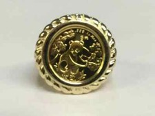 14K Yellow Gold Plated CHINESE PANDA BEAR Beauty Vintage Wedding Silver Ring