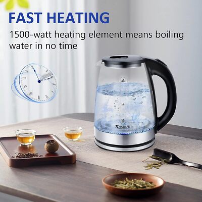 Electric Kettle Water Boiler, Electric Tea Kettle, Wide Opening Hot  Water B UK
