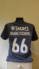 Benfica Away Football Shirt Jersey 2017-2018 RUBEN DIAS 66 Small