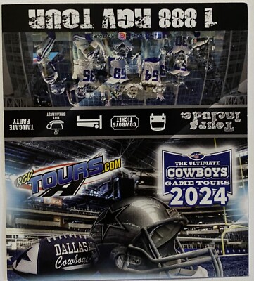 2024 DALLAS COWBOYS Schedule 🏈 NFL Football Sked NEW‼️COOL