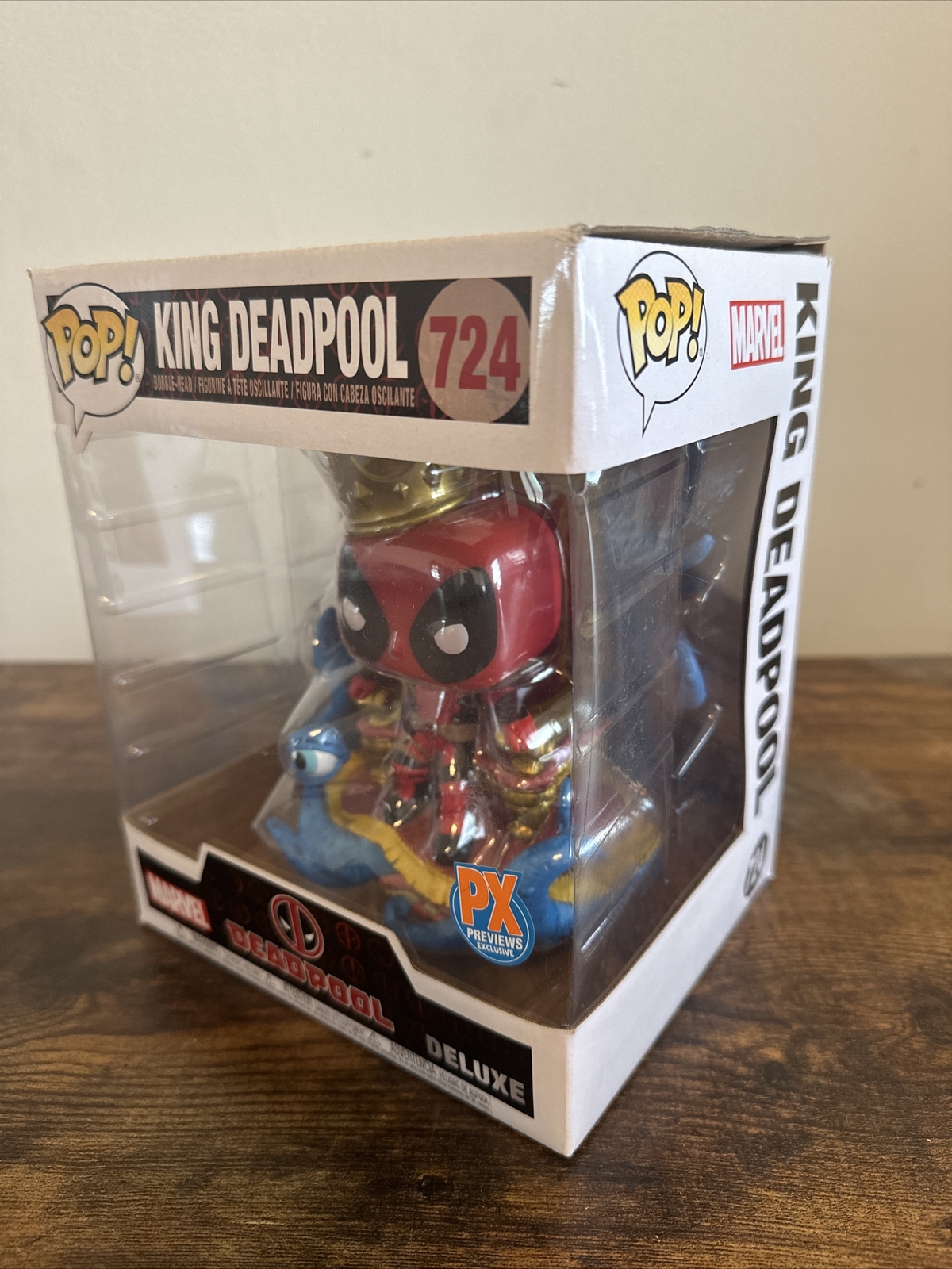Funko Pop! Cómics De Diamantes De Lujo: Marvel - King Deadpool (6 Pulgadas) - (Exclusivos)