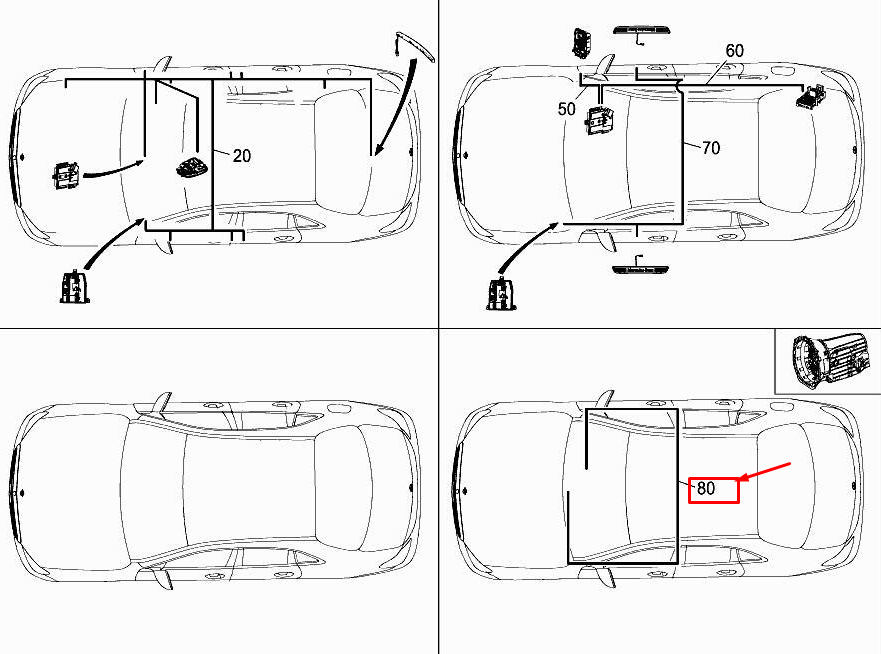 MERCEDES-BENZ E W213 Automatic Transmission Harness A2135407740