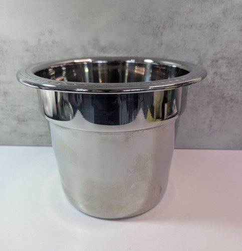 Vollrath 42300-10 Stainless Steel Miramar 7 Qt Soup Inset w/Embossed Rim
