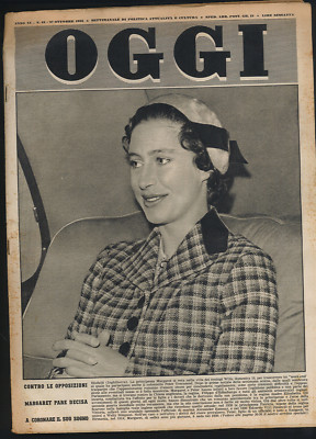 OGGI n.43 1955 La Principessa Margaret Aldo Fabrizi Don Camillo Peppone  