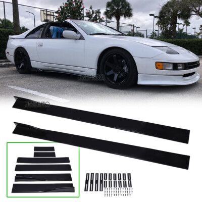 300zx Rusted Rocker Panels 78.7'' Car Side Skirt Extension Rocker Panel Glossy Black For Nissan ...