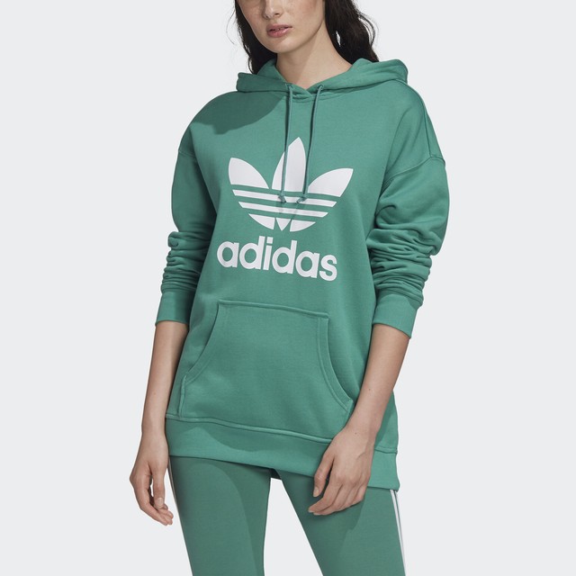 adidas trefoil linear hoodie