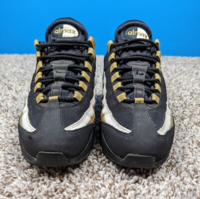 値下げ！Air Max 95 \"Black/llic Gold\" Nike Air Max 95 Premium Black Metallic Gold – Purple Carpet Miami