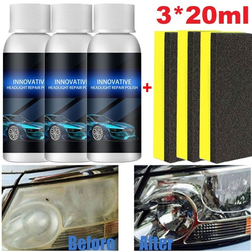 3× Innovative Car Headlights Polish Car Scratch Repair Fluid Liquid Lamp Renovat - Picture 15 of 15