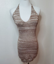 American Threads Dress Size M Land of the Free Halter Soft Sexy Bodycon