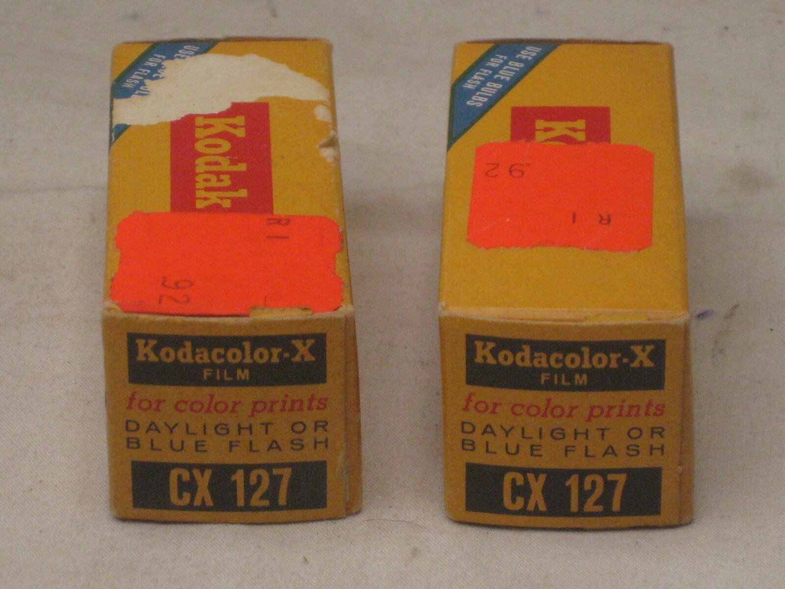 2 vintage KodacolorX CX 127 FILM NOS 1968 old unopened *expired Kodak