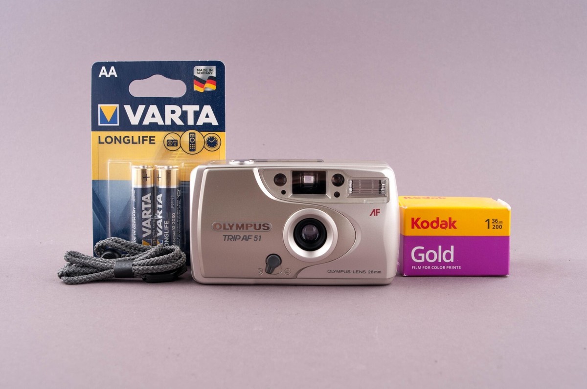 Olympus Trip AF 51 Quartz Date 35mm Point&Shoot Film Camera