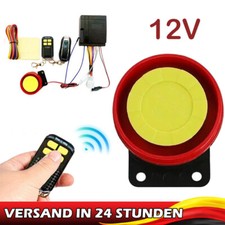 12V Roller Motorrad oder Quad Alarmanlage mit Motorstart mit 2 Funkfernbedienung
