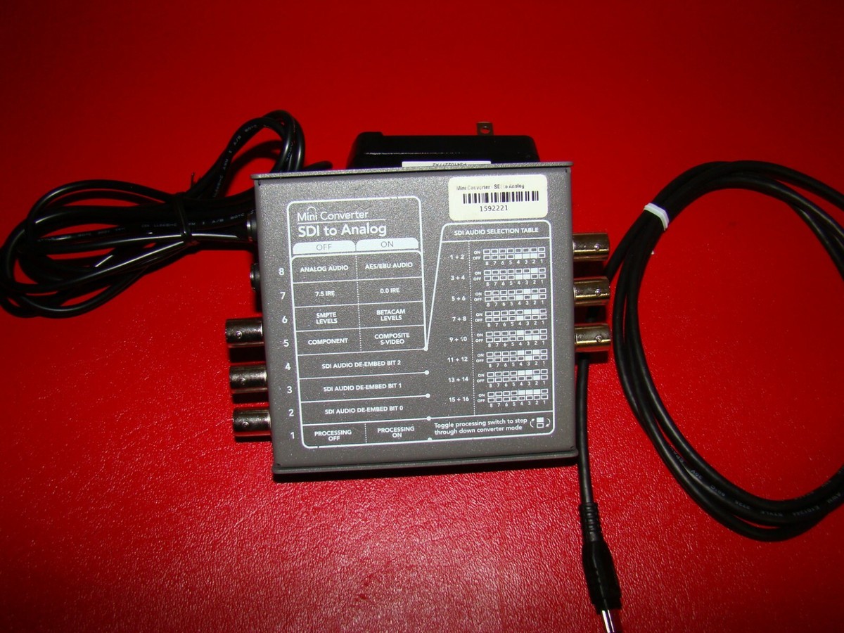 Blackmagic Design Mini Converter SDI to Analog With Power Supply