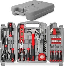 Hi-Spec 54pc Home Tool Kit Set – DIY Tools with Box for Repairs & New Homes