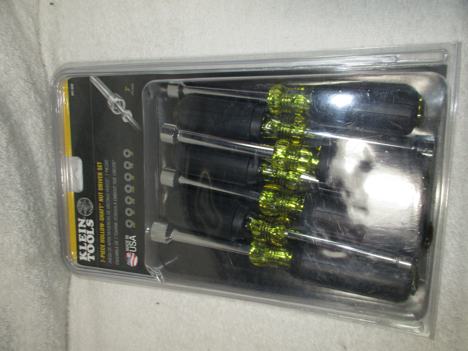 Klein Tools 7-Piece Hollow-shaft Nut Driver Set 631-SEN | eBay
