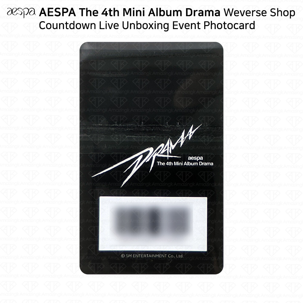 Aespa 4th Mini Album Drama Weverse Shop Countdown Live Unboxing