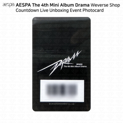 Aespa 4th Mini Album Drama Weverse Shop Countdown Live Unboxing