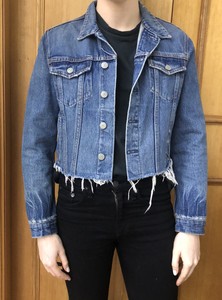 cropped denim jacket ebay
