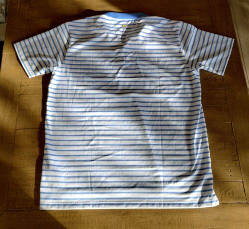 JACK NICKLAUS POLO SHIRT MENS XXL BLUE MICROFIBER GOLFING COLLAR SHORT-SLEEVE - Picture 3 of 12
