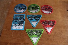 Styx  REO Speedwagon -  7x Backstage unused Tour Passes -  FREE POSTAGE -