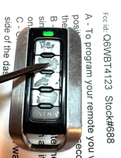 Crime Stopper Security Remote Keyfob 5 Button Alarm Transmitter Q6WBT4123-TESTED