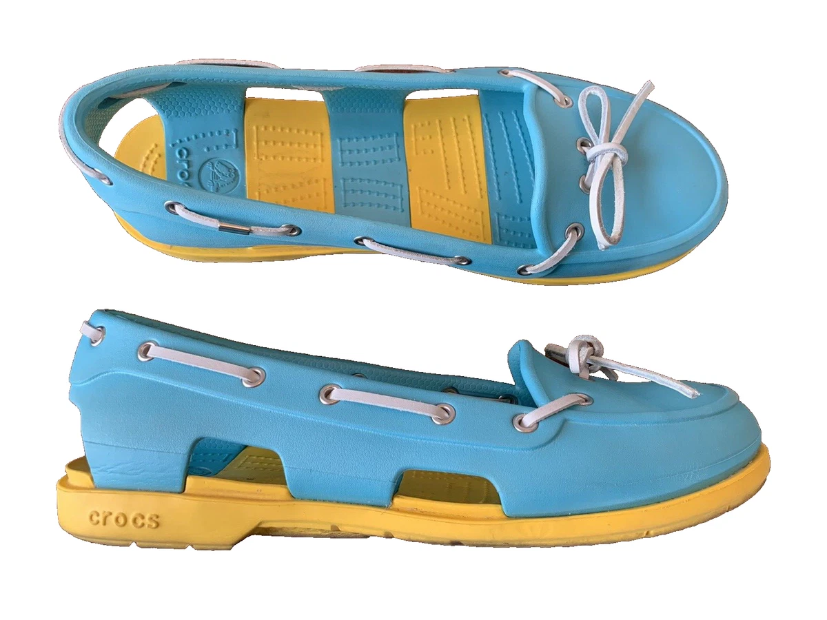 Crocs Womens Beach Line Slip On Boat Shoes Size 11 eBay