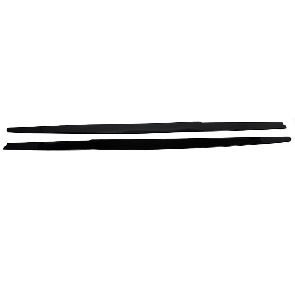 Pair Side Skirts Extension Lip MP Style For BMW E60 E61 5-Series M5 04-10 Black Foto 4 de 4