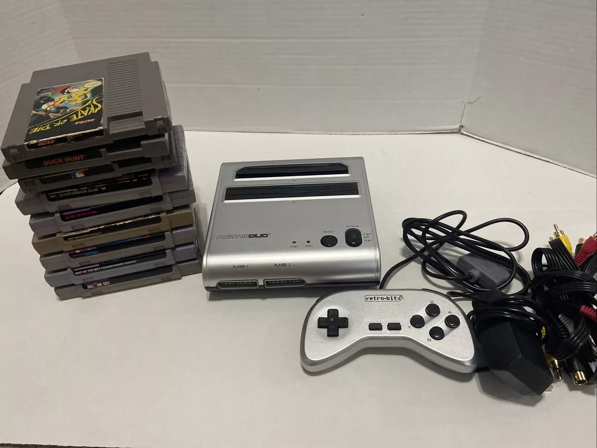 retro-bit (Retro Duo Console) Plus 6 SNES Games & 3 NES Games! See