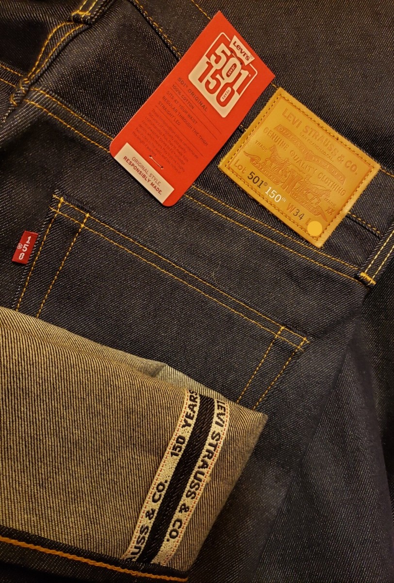 LEVI'S 501 Raw Selvedge 150th Anniversary Edition Shrink-to-Fit