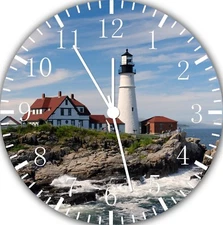 Light House Frameless Borderless Wall Clock For Gifts or Home Decor E107