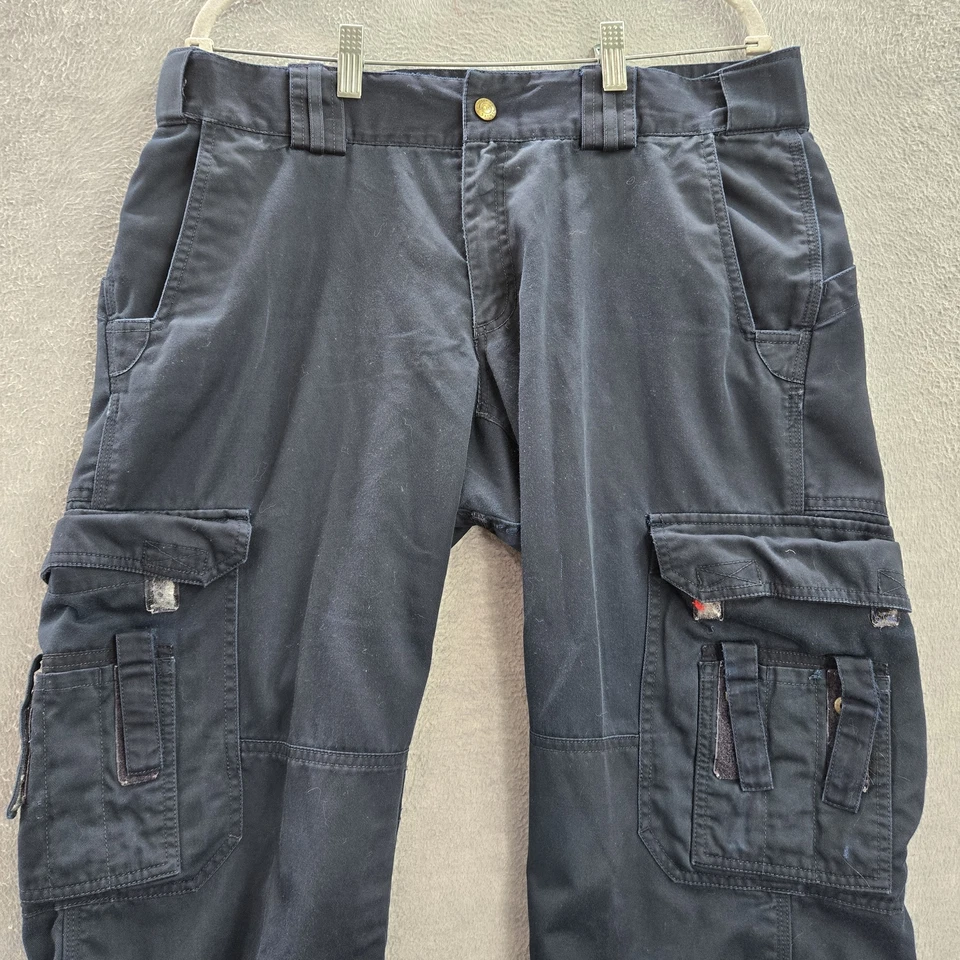 5.11 Tactical Series Women Pants 16 Blue Cargo Logo Polyester Cotton Utility - Image 3 of 4