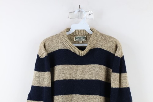Vintage 90s American Eagle Outfitters Mens XL Distressed Wool Knit Sweater USA - Picture 2 of 9