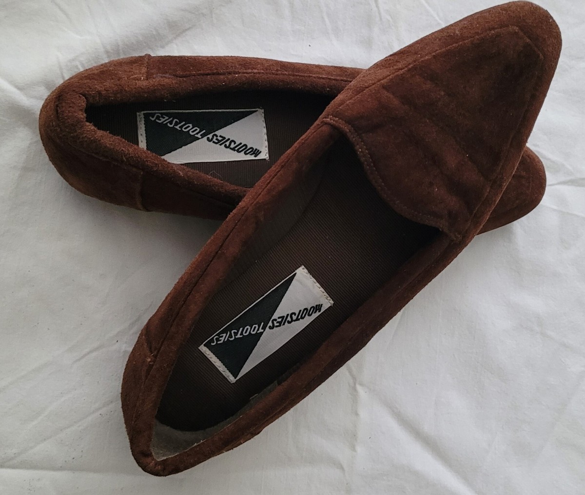 Mootsies Tootsies Brown Leather Suede Women's Loafers Size M