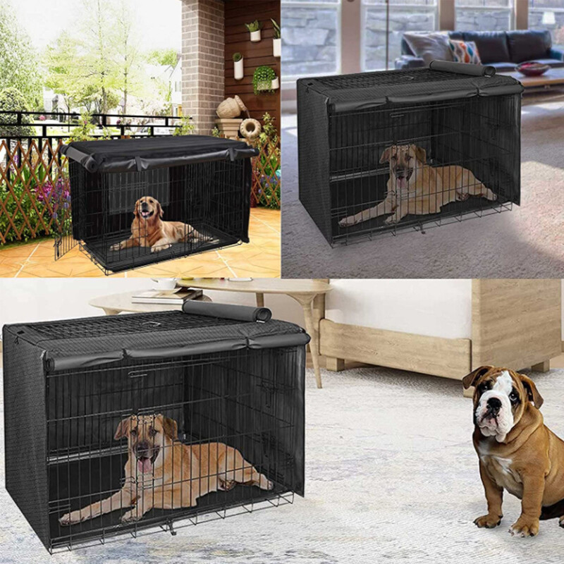 Waterproof Dog Cage Cover Thickened Oxford Cloth Dog Crate Cover 36/42
