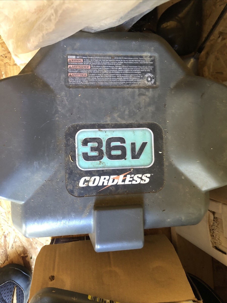 Black Decker 36v Battery CASE RB3612 SPCM1936 CM1936 Cordless Batteries  Mower