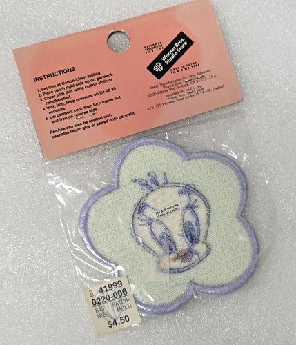 Vintage 1998 Tweety Bird Flower Iron-On Patch NOS NIP HTF Gift - Picture 5 of 5