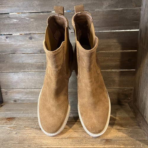 Bottes Chelsea imperméables à plateforme en daim marron Dolce Vita Hawk pour femme neuves 9,5 M - Photo 4 sur 7
