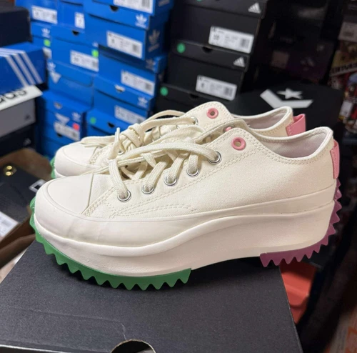 SIZE 7 WOMENS - Run Star Hike Platform Low Pop Egret Jellyfish Jitter A14271C