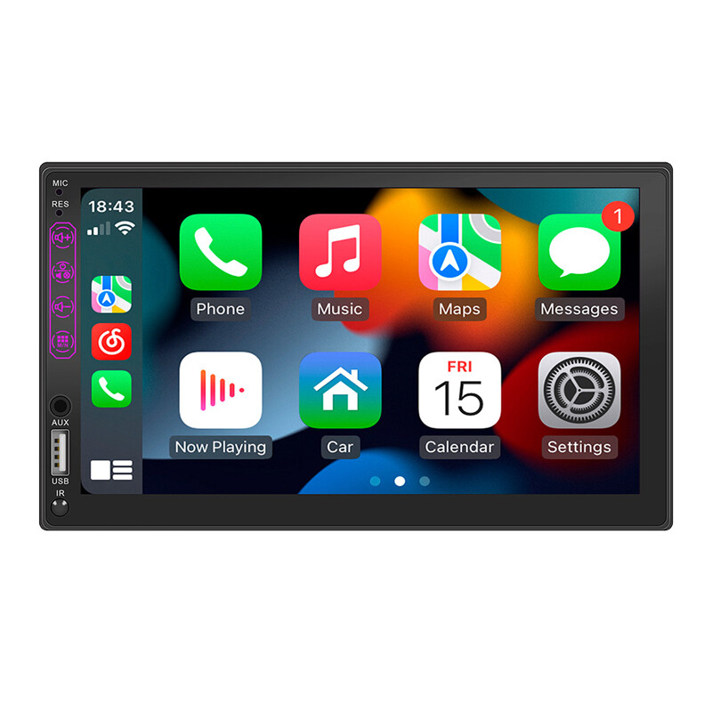 7" Car Stereo Carplay Radio Kit Android Auto Touch Screen Double 2Din Bluetooth eBay