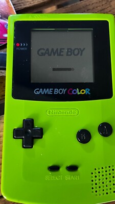 Nintendo Game Boy Color Kiwi Handheld System - Tested/Working Great Condition!