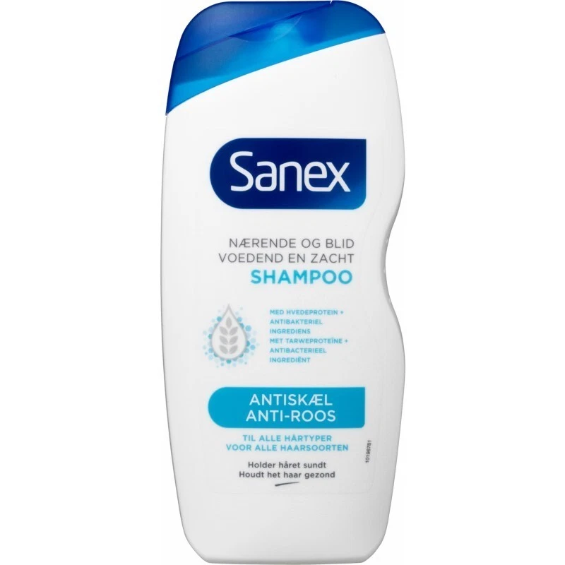 18,53€/L - 6er Pack Sanex Shampoo Anti-Schuppen für alle Hauttypen - 250ml