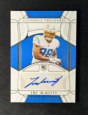 2021  NFL National Treasures Tre' McKitty RC Rookie Auto /25 Chargers