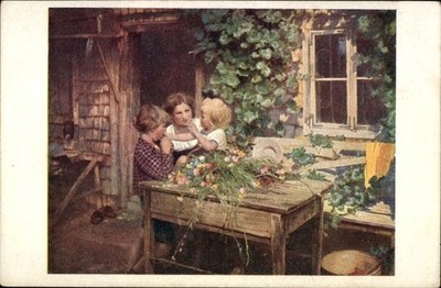 Künstler Ak Jobst, Mutterglück - 5044884