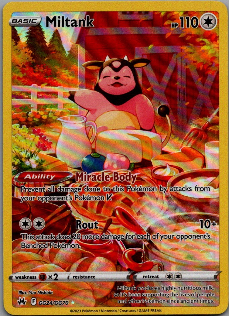 Miltank Ultra Rare Crown Zenith: Galarian Gallery GG24/GG70 NM