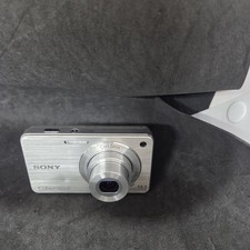 Sony Cyber-shot DSC-W560 14.1MP Digital Camera - Silver - Working - No Charger